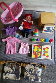 Nieuwe materialen waarmee de kinderen kunnen spelen