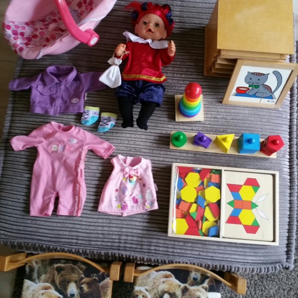 Nieuwe materialen waarmee de kinderen kunnen spelen